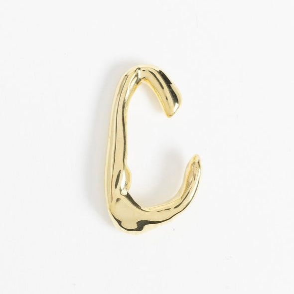 Amorphous Slim Gold Cuff