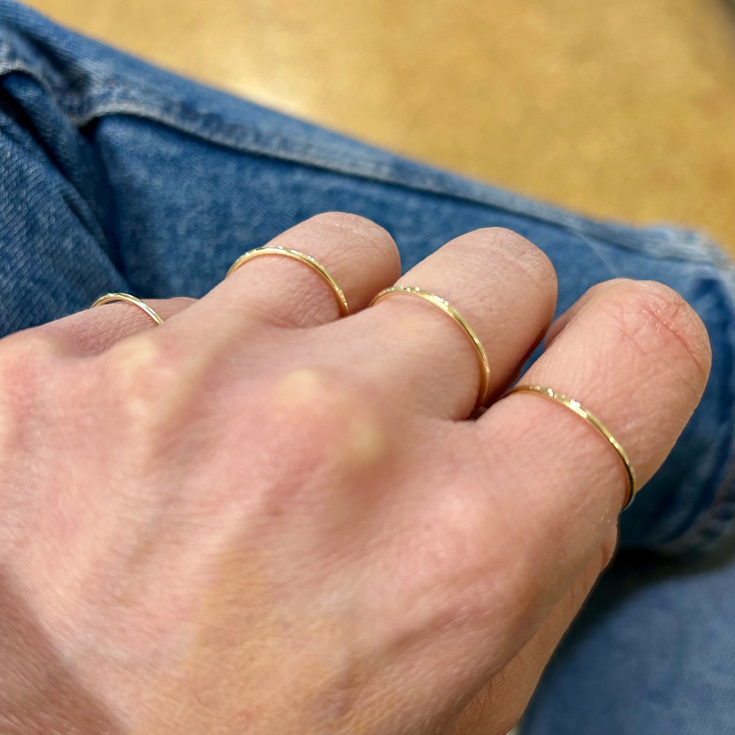 9K Gold Band Ring