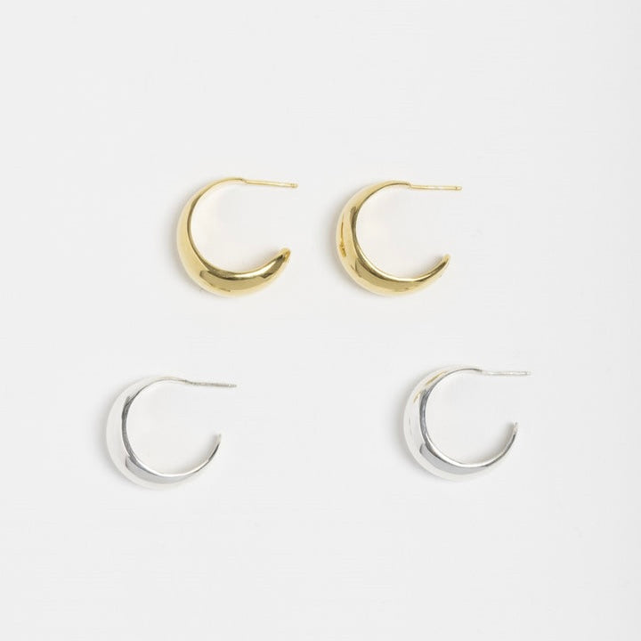 Dome Gold Earrings