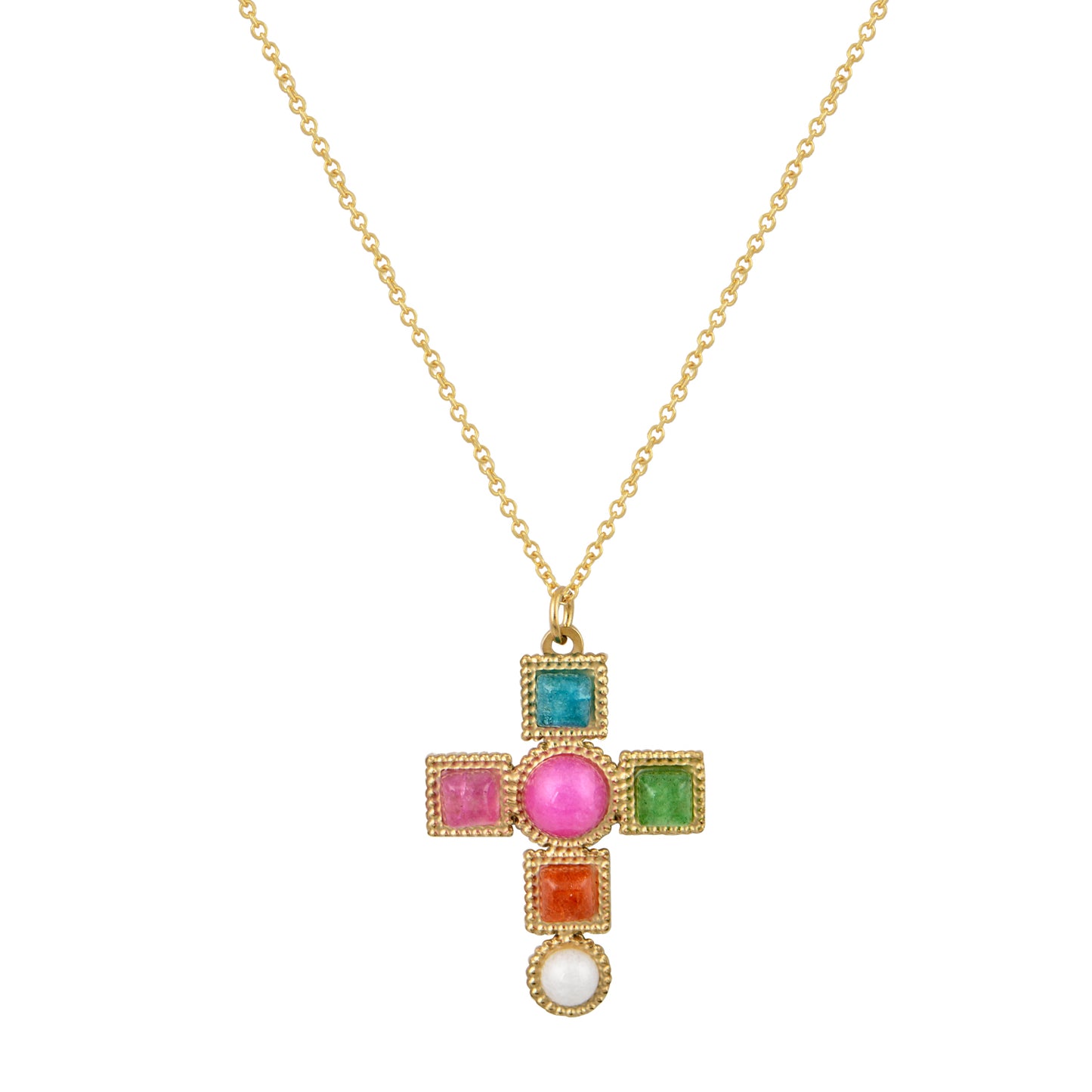 Color Cross Necklace