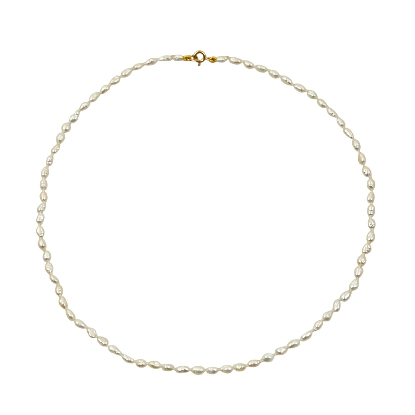Classic Freshwater Pearl Necklace – 14K Gold Clasp
