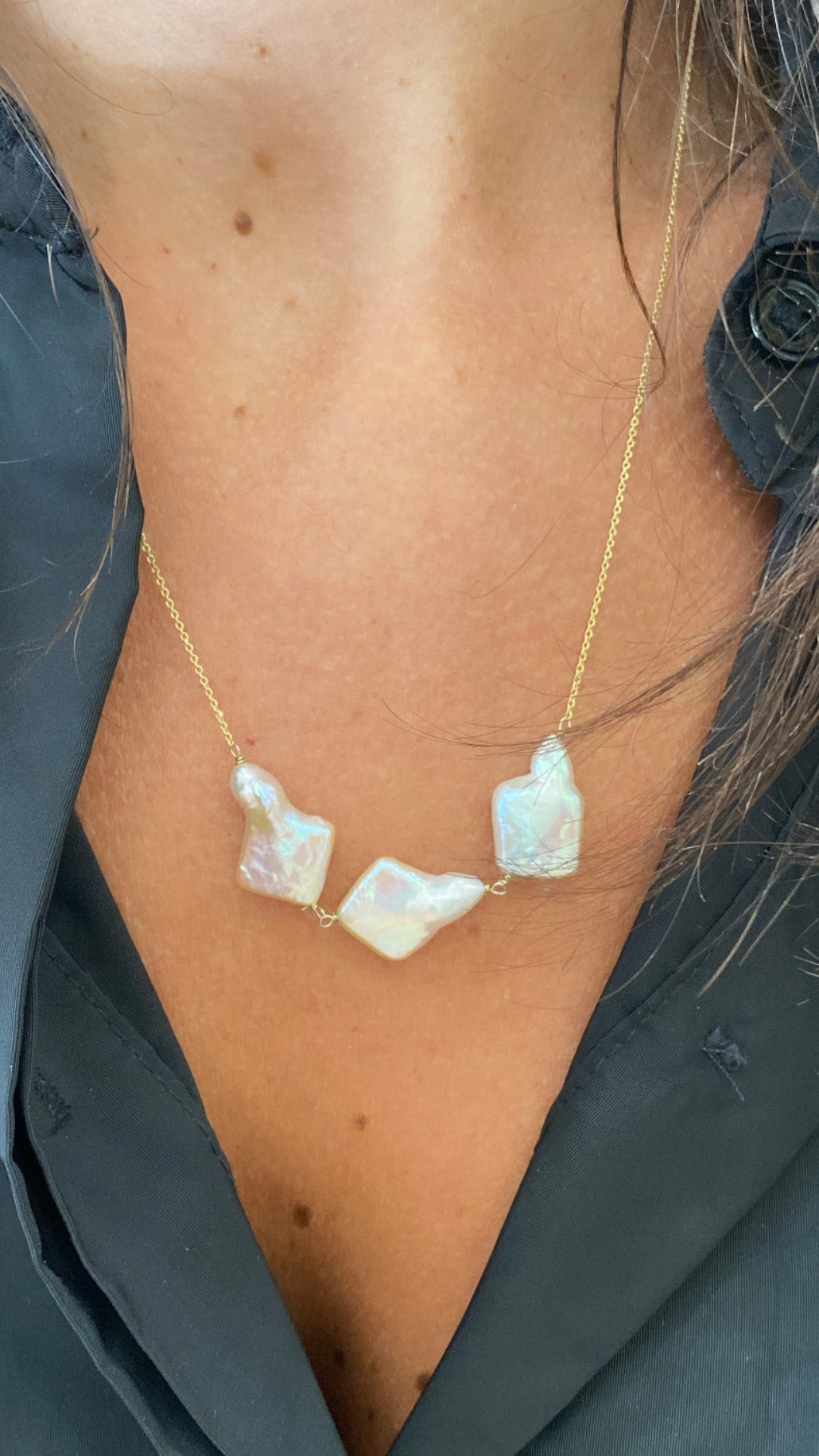 Collier de perles baroques