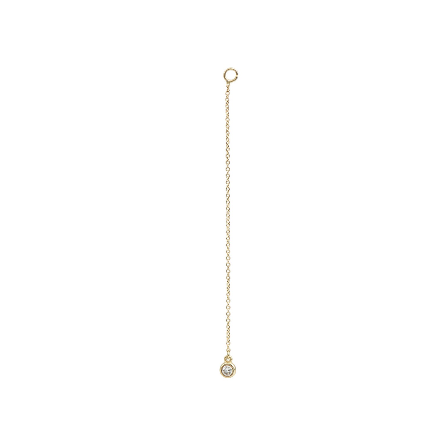 9K Gold Chain Earring Charm