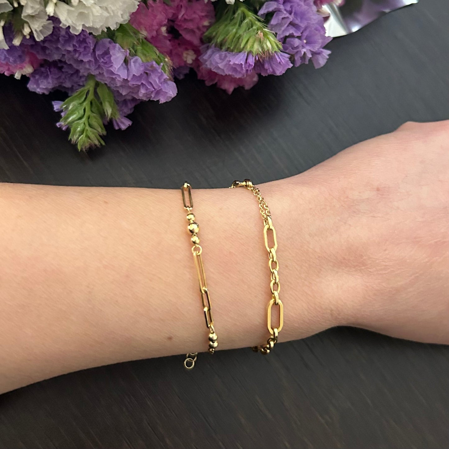 9K Gold Multi-Link Chain Bracelet