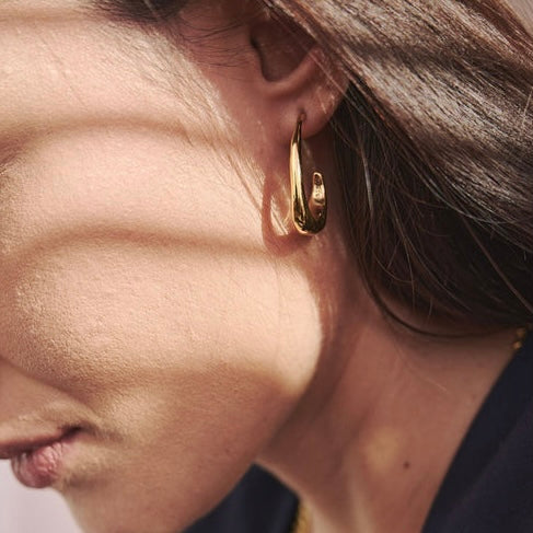Amorphous Gold Earrings