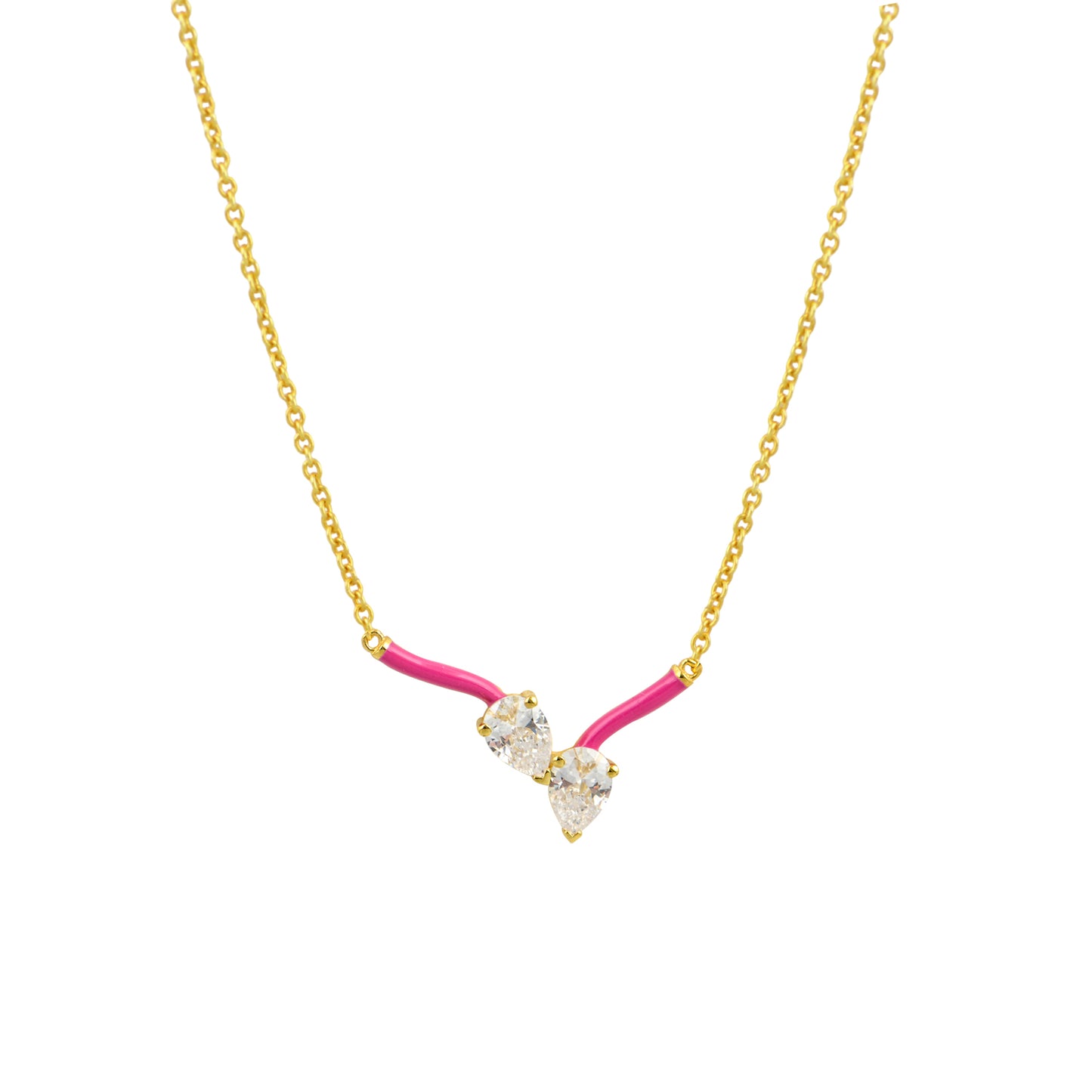 Siena Κολιέ Fuchsia
